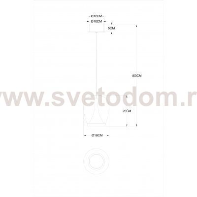 Светильник подвесной Divinare 5875/07 SP-15 CAMPO