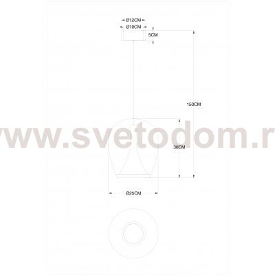 Светильник подвесной Divinare 5875/07 SP-20 CAMPO