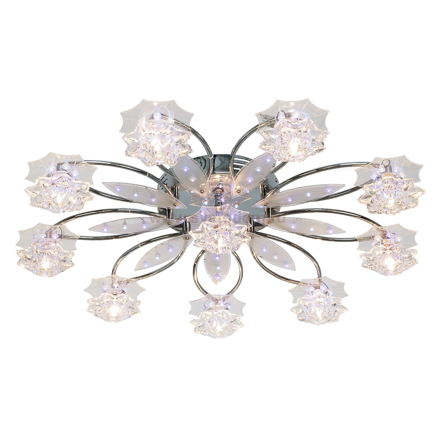 Потолочный светильник Экономсвет 5915/10CR RC PURWTLED