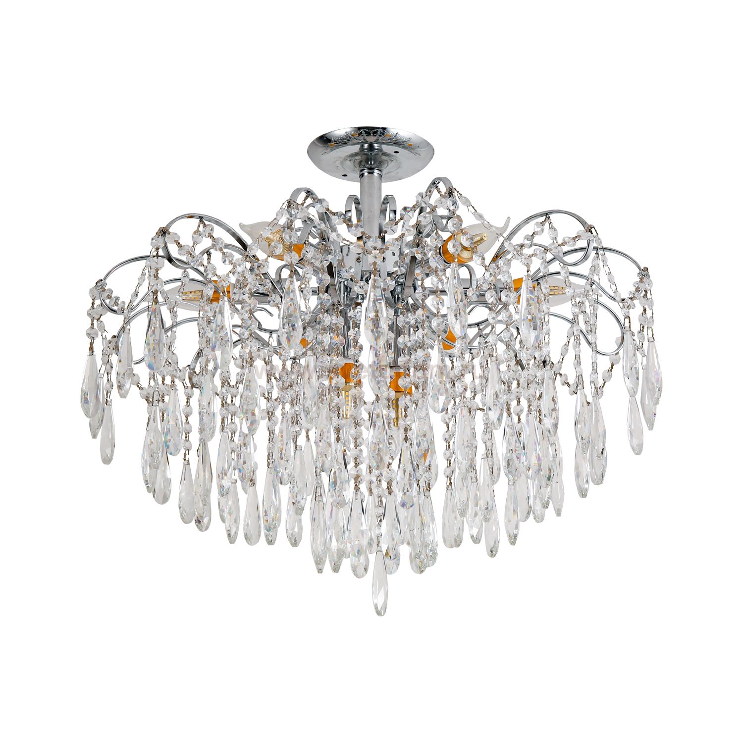 Люстра с хрусталем 59172/8CR WT Экономсвет