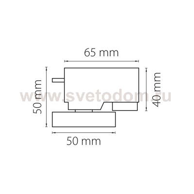 Трековое крепление с 1-фазным адаптером к 05101x/21444x Lightstar 592019 Asta