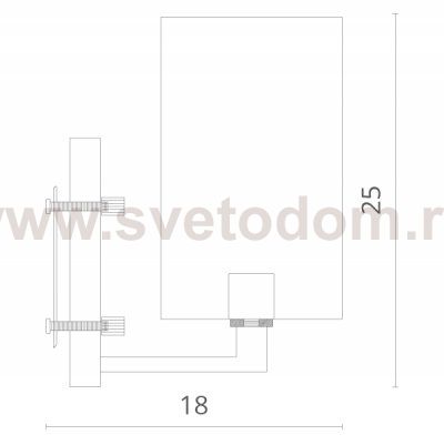 Светильник настенный Divinare 5933/01 AP-1 PORTA