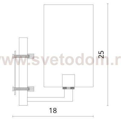 Светильник настенный Divinare 5933/01 AP-1 PORTA