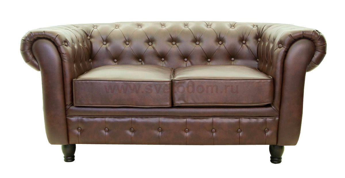 Диван Chesterfield Brown 2S MAK interior 5KS24004-2-BR Коричневый