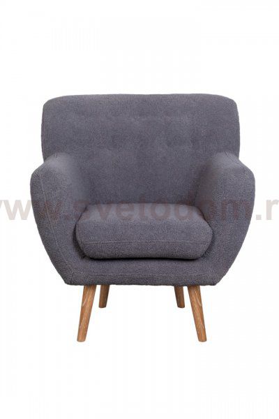 Низкое кресло Fuller Grey Boucle MAK interior 5KS24014-GBU Серый