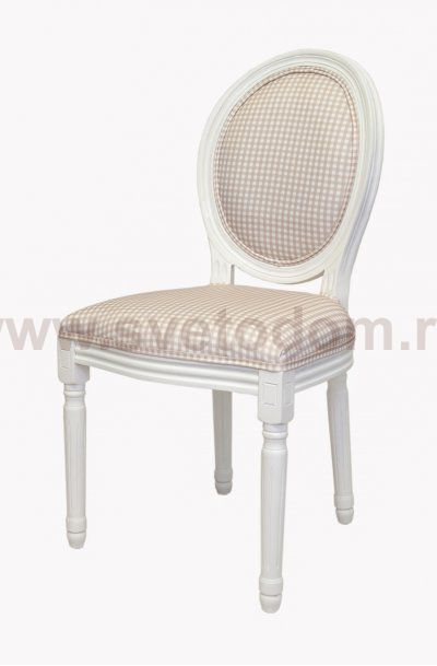 Стул Volker Classik Check MAK interior 5KS24501-17 Белый, коричневый