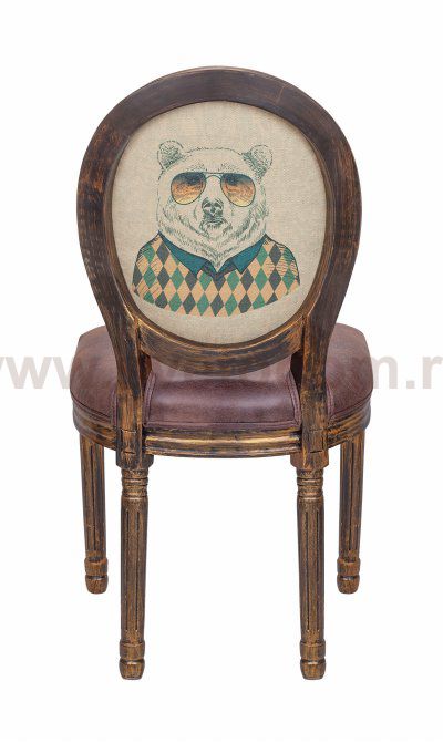 Стул Volker Brown Bear V2 MAK interior 5KS24501-7N Коричневый, золото