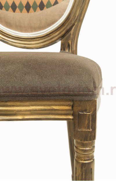 Стул Volker Brown Bear MAK interior 5KS24501-7 Коричневый, золотой