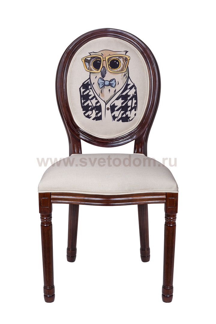 Стул Volker Owl Print MAK interior 5KS24501-BCO Коричневый