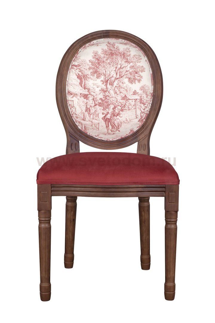 Стул Volker Leg Abstract V2 MAK interior 5KS24501-L5 Красный, бежевый