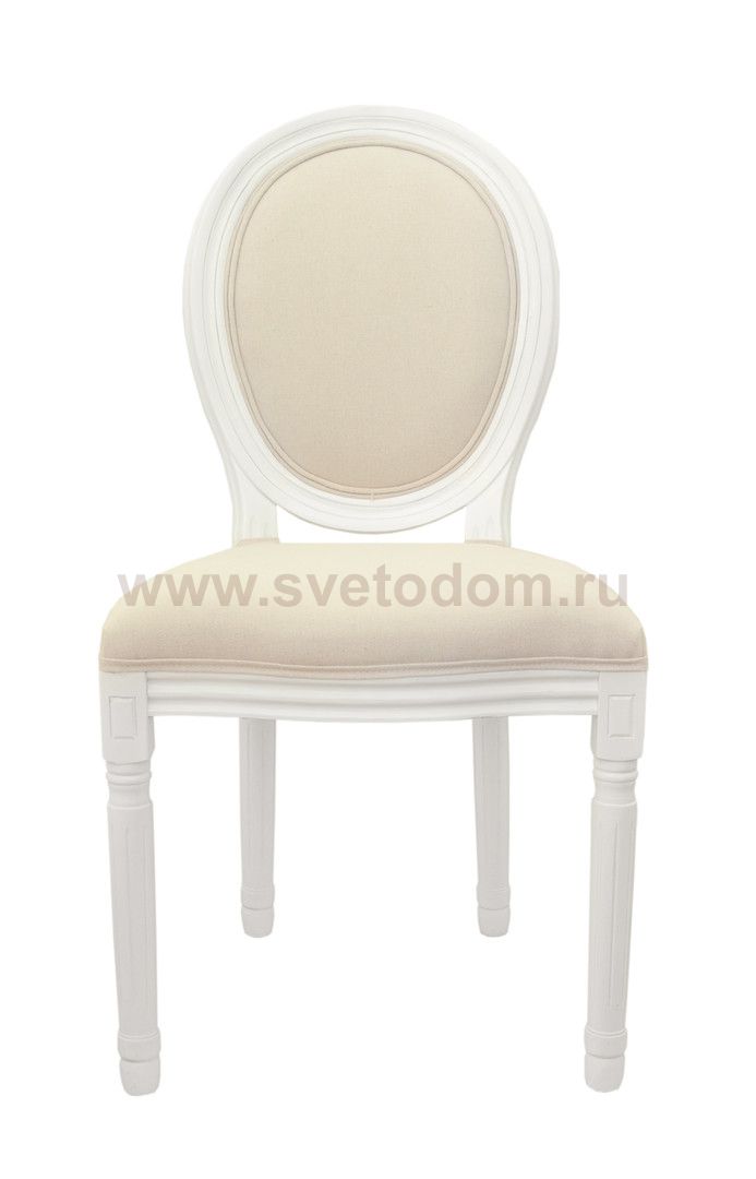 Дизайнерский обеденный стул Volker Beige and White MAK interior 5KS24501-W Бежевый, белый