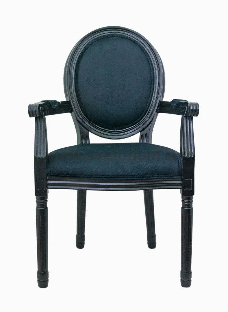 Мягкий стул с подлокотниками Volker Arm Black MAK interior 5KS24505-BB Черный