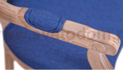 Мягкий стул с подлокотниками Volker Arm Original Blue MAK interior 5KS24505-BO Синий
