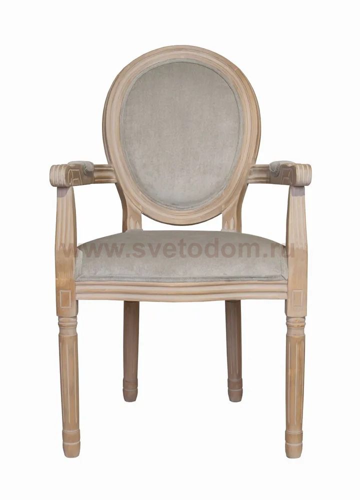 Мягкий стул с подлокотниками Volker Arm Grey MAK interior 5KS24505-G Серый