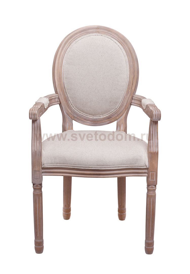 Мягкий стул с подлокотниками Volker Arm Beige V2 MAK interior 5KS24505-O1 Бежевый