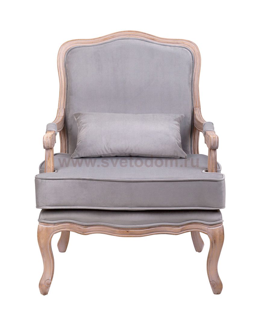 Мягкое полукресло с подлокотниками Nitro Grey Velvet MAK interior 5KS24507-G Серый