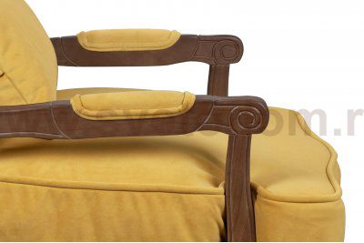 Мягкое полукресло с подлокотниками Nitro Yellow MAK interior 5KS24507-YLN Желтый