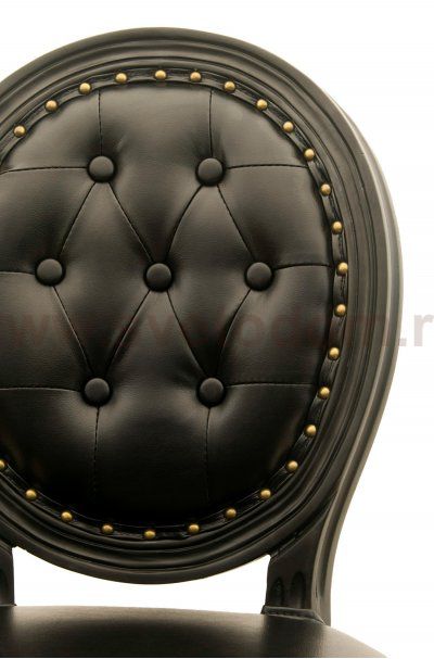 Дизайнерский барный стул Filon Button Black MAK interior 5KS24519-WB Черный