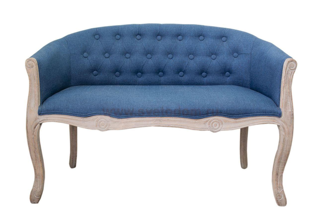 Дизайнерский двухместный диван Kandy Double Blue MAK interior 5KS24558D-B Голубой