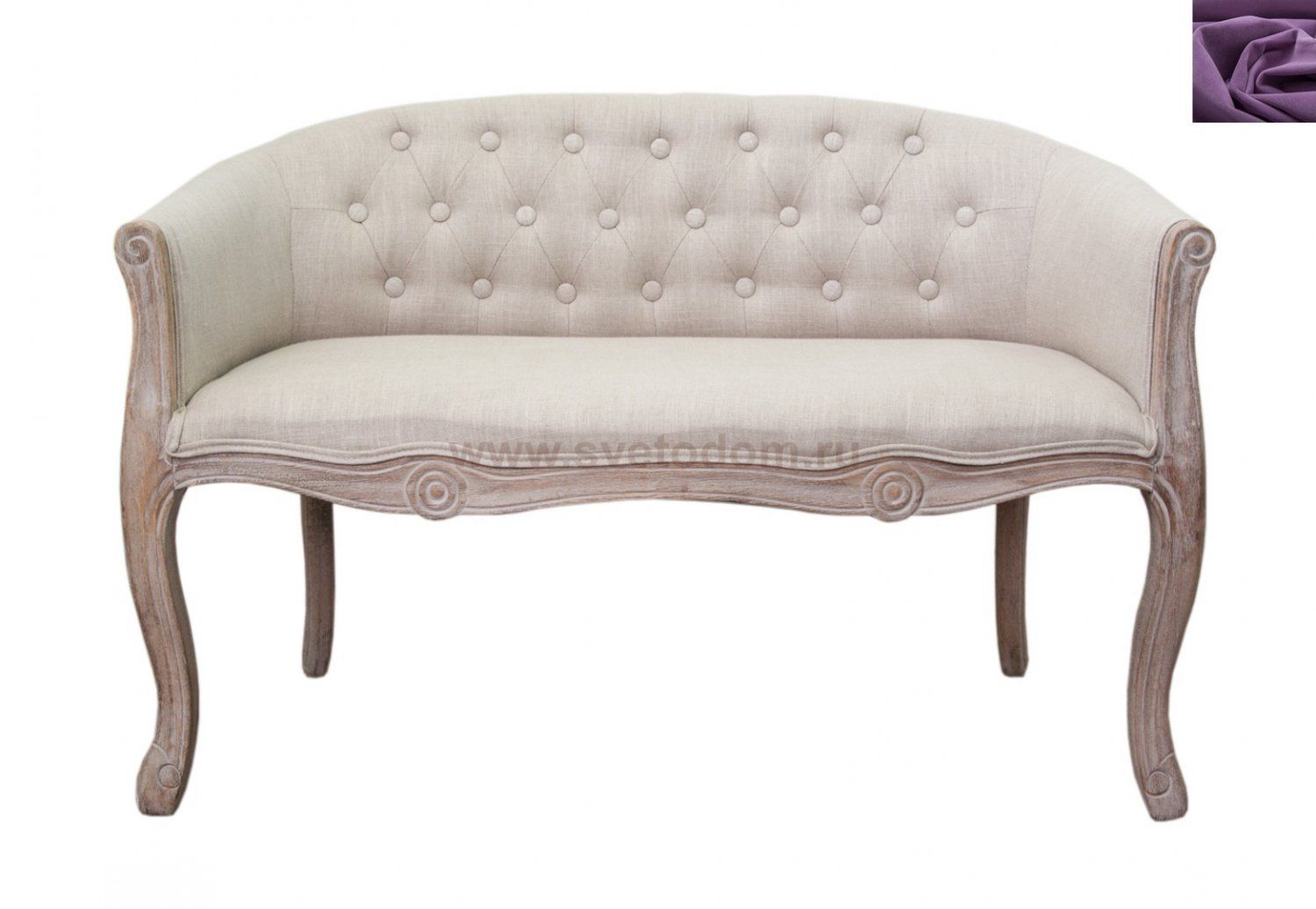 Дизайнерский двухместный диван Kandy Double Mocca MAK interior 5KS24558D-G-purple Фиолетовый