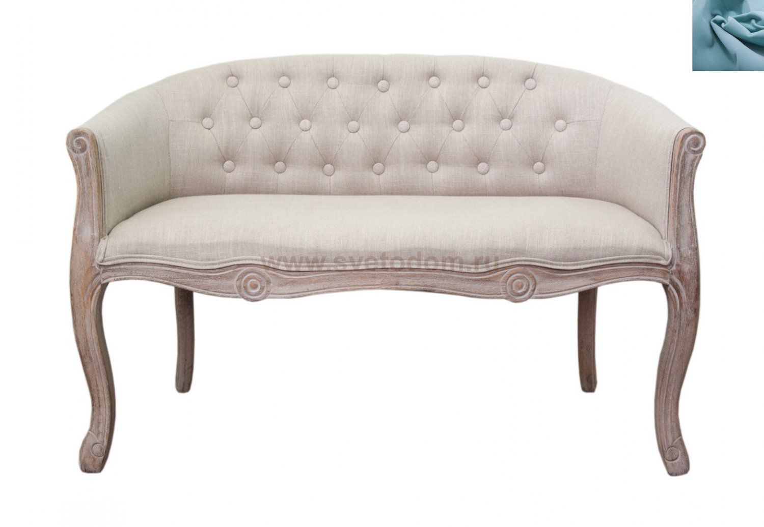 Дизайнерский двухместный диван Kandy Double Mocca MAK interior 5KS24558D-G-teal Голубой