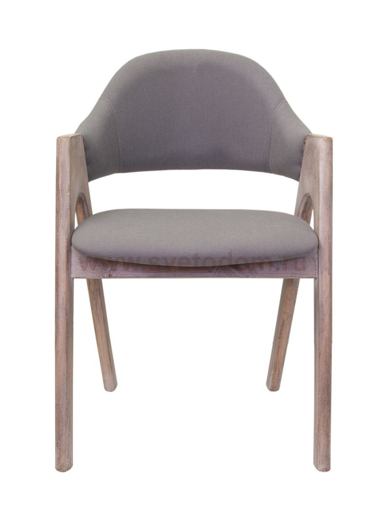 Мягкий стул с подлокотниками Bento MAK interior 5KS24565-G Серый