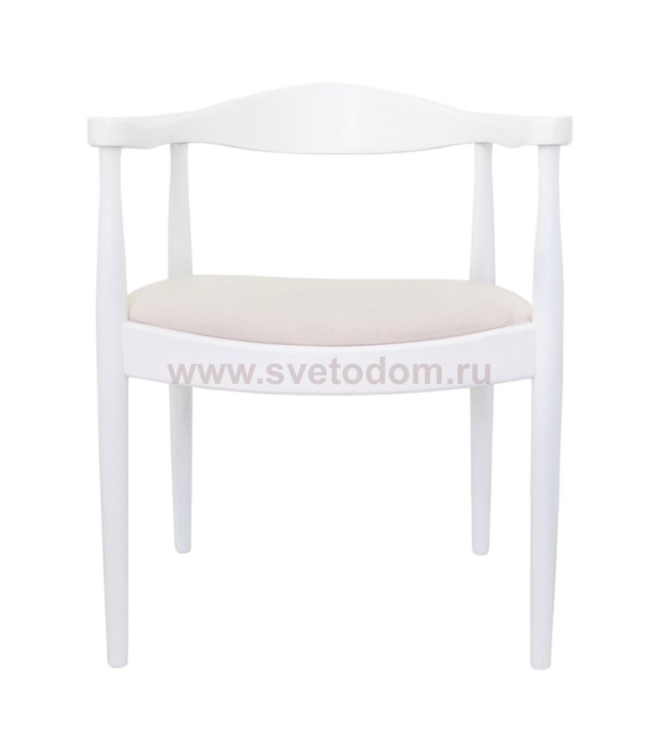 Мягкий стул с подлокотниками Carlo White MAK interior 5KS26585-OW Белый, серый