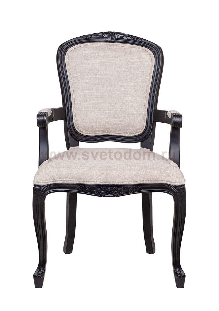 Мягкий стул с подлокотниками Gran Arm Beige V2 MAK interior 5KS27610-BB Бежевый