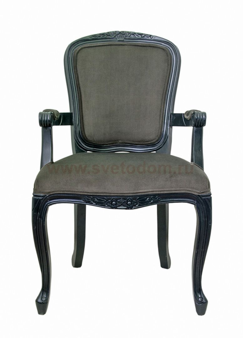 Мягкий стул с подлокотниками Gran Arm Grey MAK interior 5KS27610-G Серый, черный