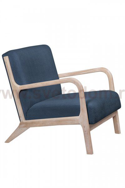 Кресло дизайнерское Cody N-demin MAK interior 5KS27634-NBL2 Синий
