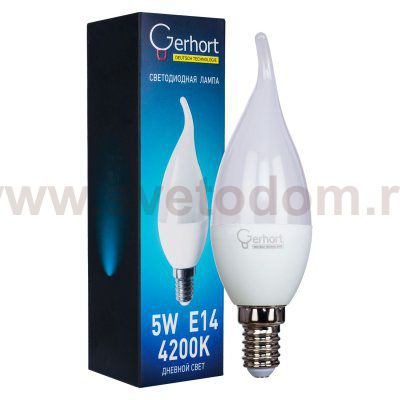 Экономсвет 5W GERHORT CI37 LED 4200K E14