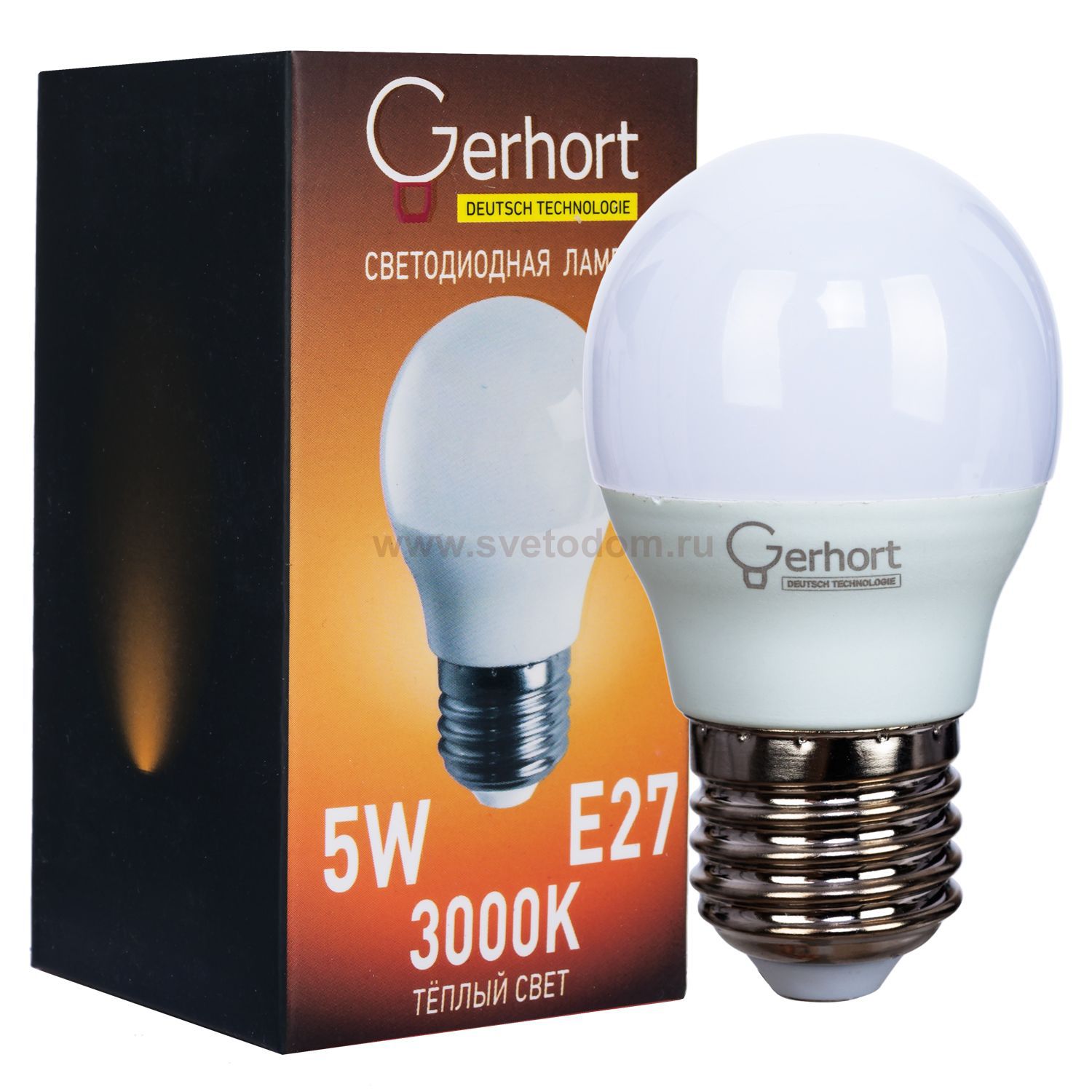 Экономсвет 5W GERHORT G45 LED 3000K E27