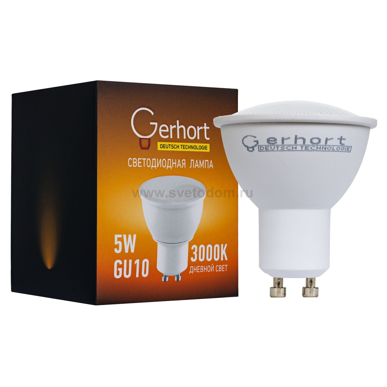 Экономсвет 5W GERHORT GU10 LED 3000K GU10