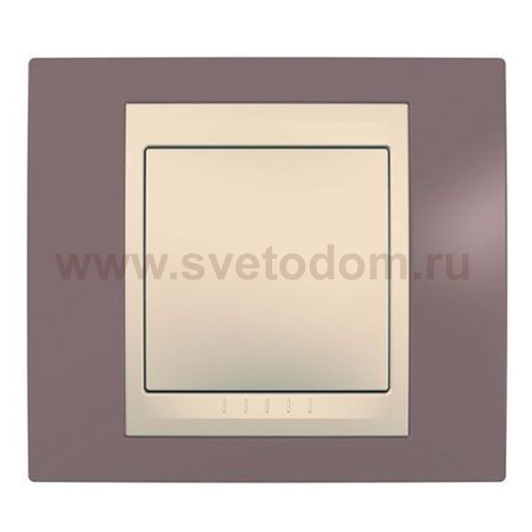 Рамка 1-ая лиловая/бежевый MGU6.002.576