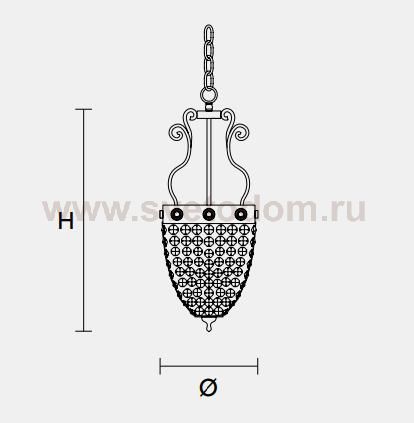 Подвесной светильник Masiero CLASSICA 6000 S1