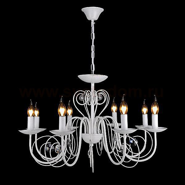 Люстра Eurosvet 60018/8 белая с золотом