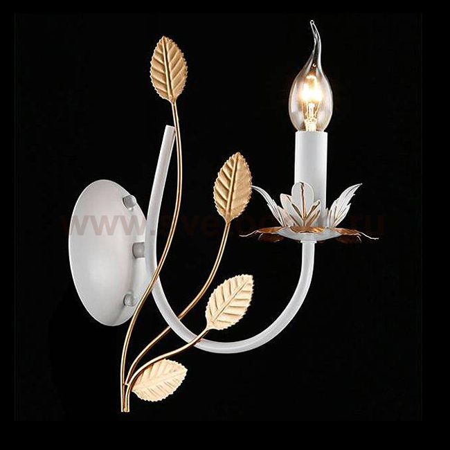 Eurosvet 60023/1 белый с золотом