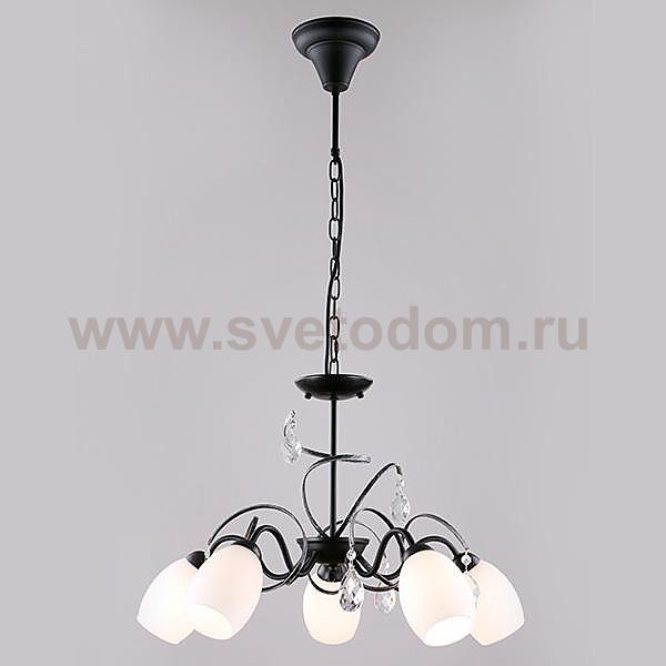 Светильник Eurosvet 60033/5 черный с серебром