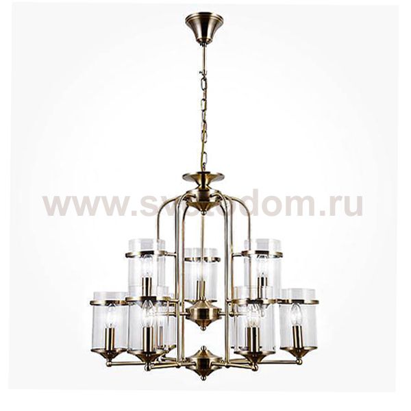 Люстра Eurosvet 60040/9 античная бронза