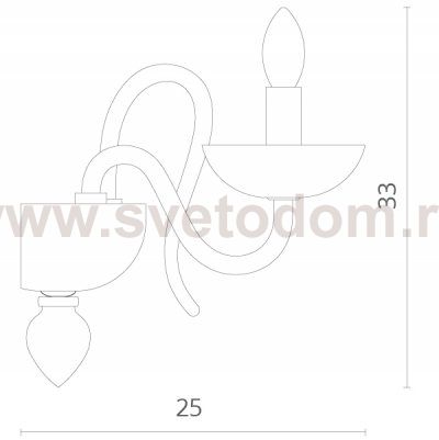 Светильник настенный Divinare 6004/03 AP-2 PALLADA