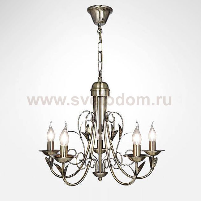 Люстра Eurosvet 60050/5 античная бронза