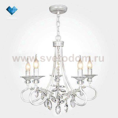 Люстра Eurosvet 60057/5 белый с серебром Alexandria
