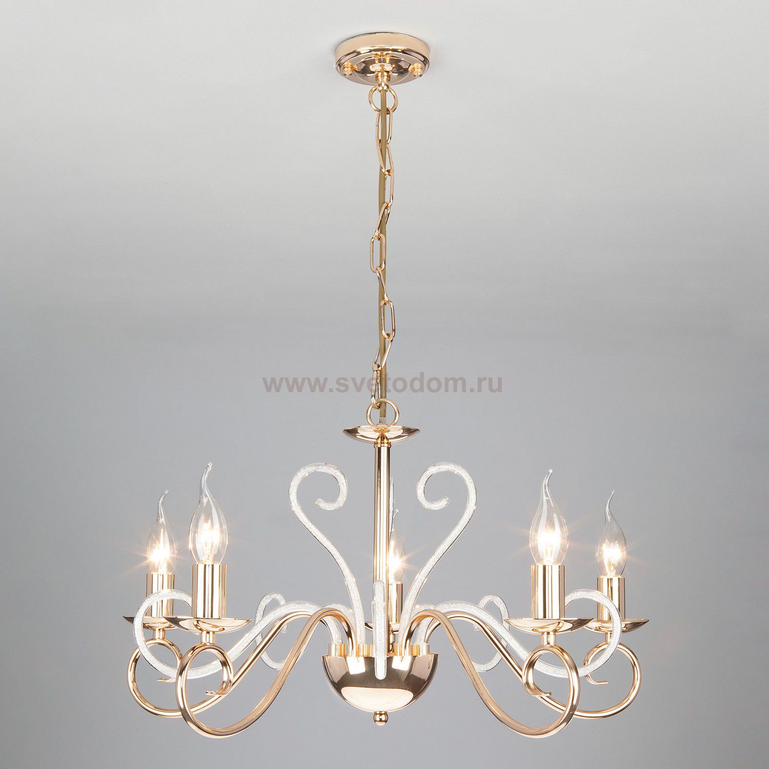 Люстра хрустальная Eurosvet 60090/5 золото