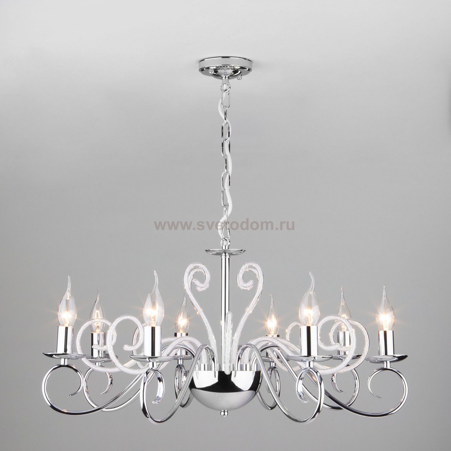 Люстра подвесная Eurosvet 60090/8 хром