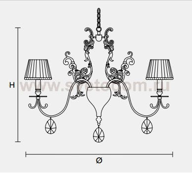 Подвесной светильник Masiero CLASSICA 6010 S10