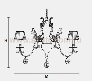 Подвесной светильник Masiero CLASSICA 6010 S8