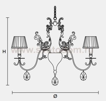 Подвесной светильник Masiero CLASSICA 6015 S10