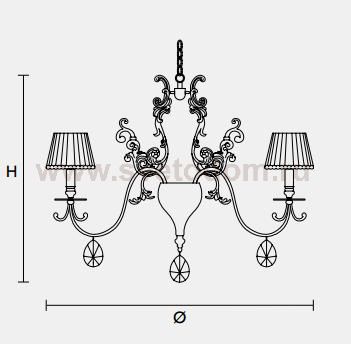 Подвесной светильник Masiero CLASSICA 6015 S8