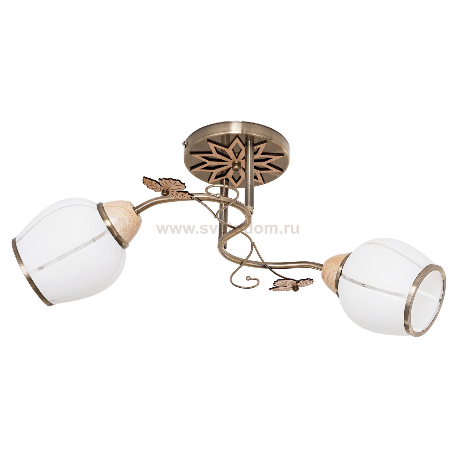 Светильник ЭкономСвет 601YX/2AB+BEG WT