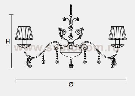 Подвесной светильник Masiero CLASSICA 6020 S12